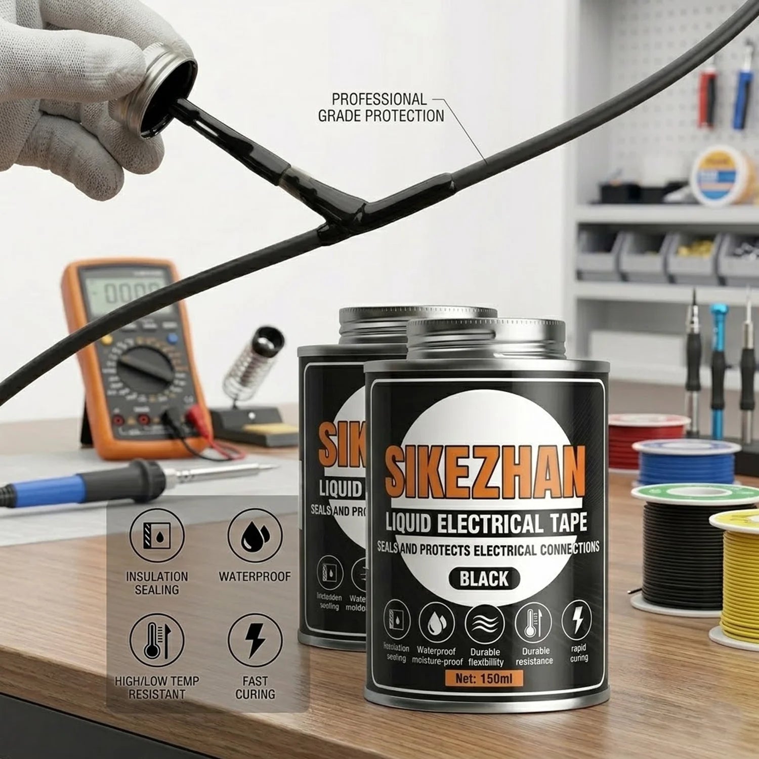 Liquid Electrical Tape Tube Fast Drying Waterproof Insulation Sealant High Temp UV Rubberized Coating Wire Cable Glue Paste Tool Oasis Select