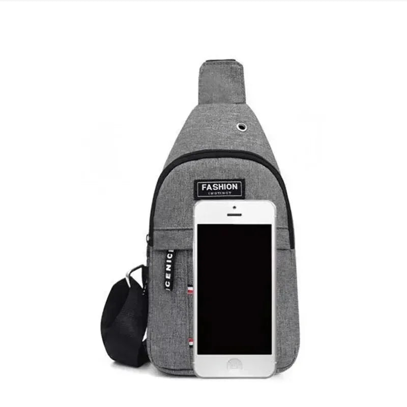 Men's fashionable, convenient, casual, waterproof, adjustable shoulder strap, large capacity waist bag suitable for outdoor acti Oasis Select