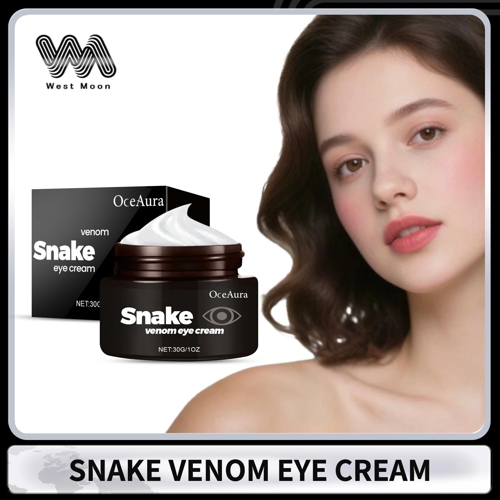 OceAura Snake Venom Eye Cream – Firm, Lift & Brighten 30g
