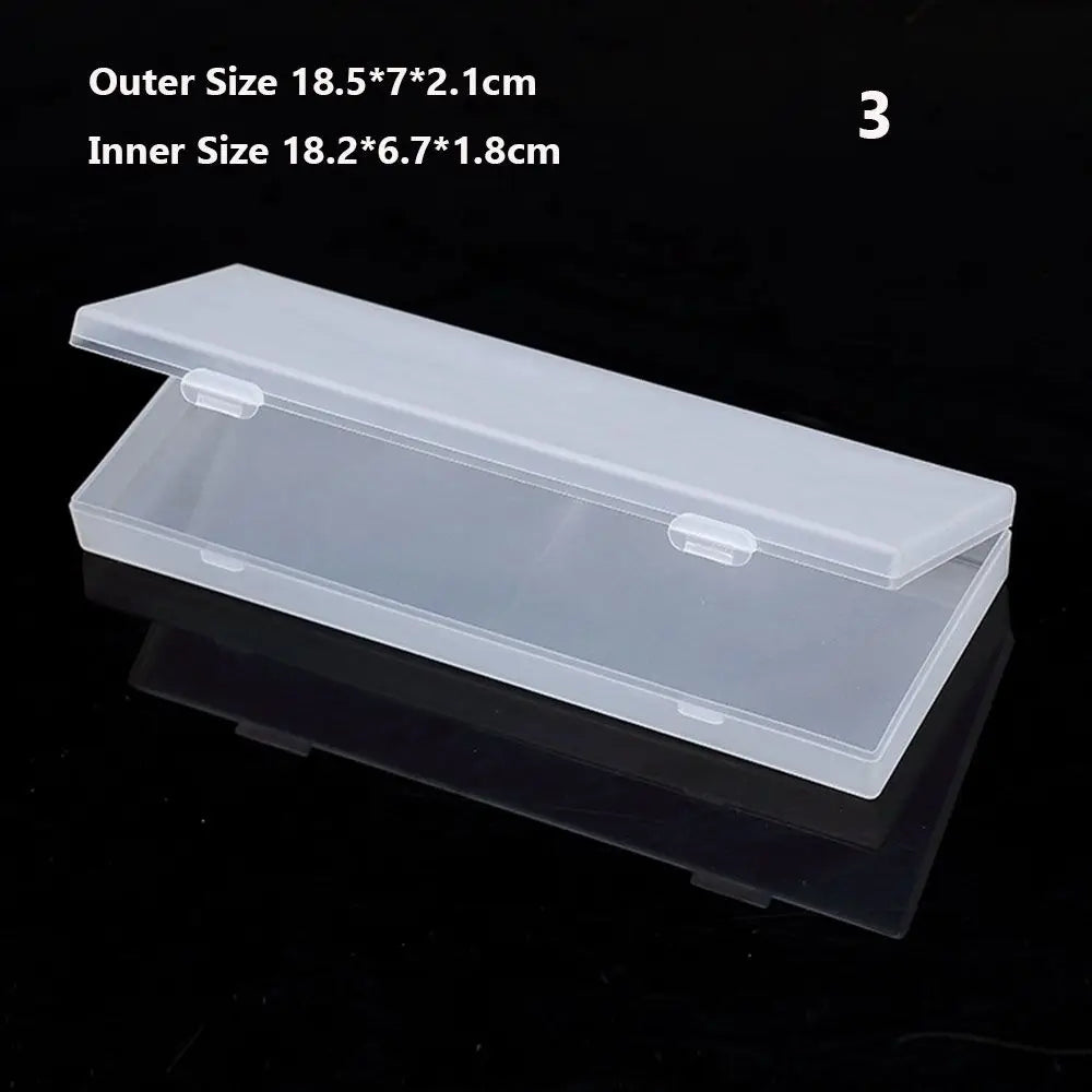 8Styles Plastic Storage Box Small Square Clear Black Box For Jewelry Diamond Embroidery Craft Bead Pill Home Storage Supply Oasis Select Style3