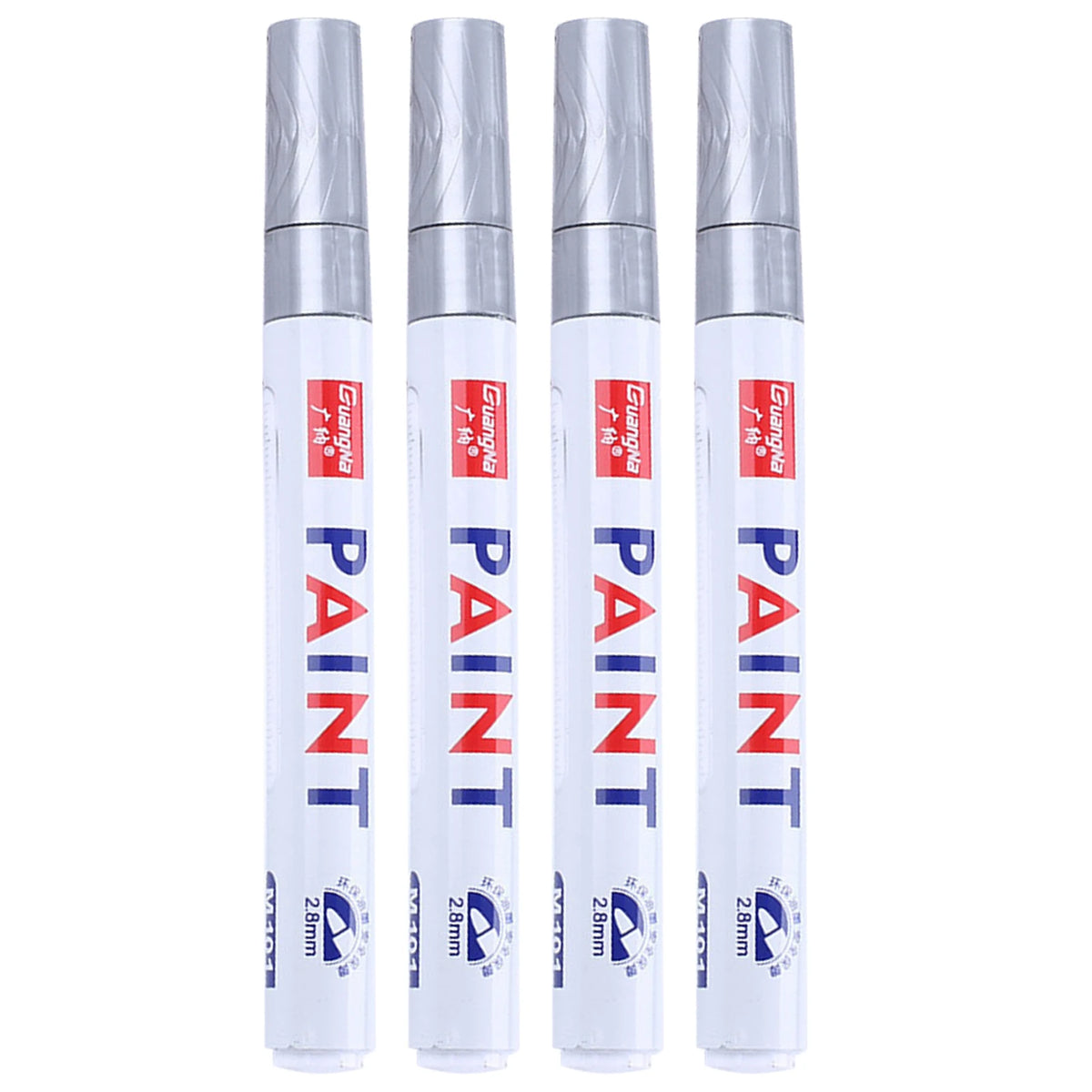 Oil Based Paint Markers – 12-Color Waterproof Fine Tip Set Paint Marker Set Oasis Select Silver