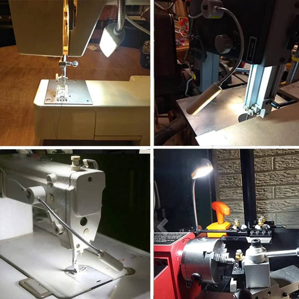 10/30LEDs Sewing Machine Light LED Portable Work Light,Flexible Gooseneck Lampe with Magnetic Base for Workbench Lathe Oasis Select