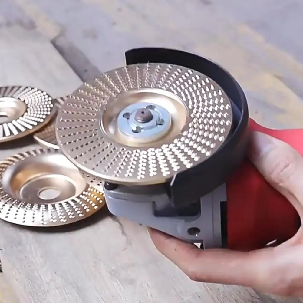 Wood Carving Grinding Disc 16mm Bore – Angle Grinder Shaping Wheel