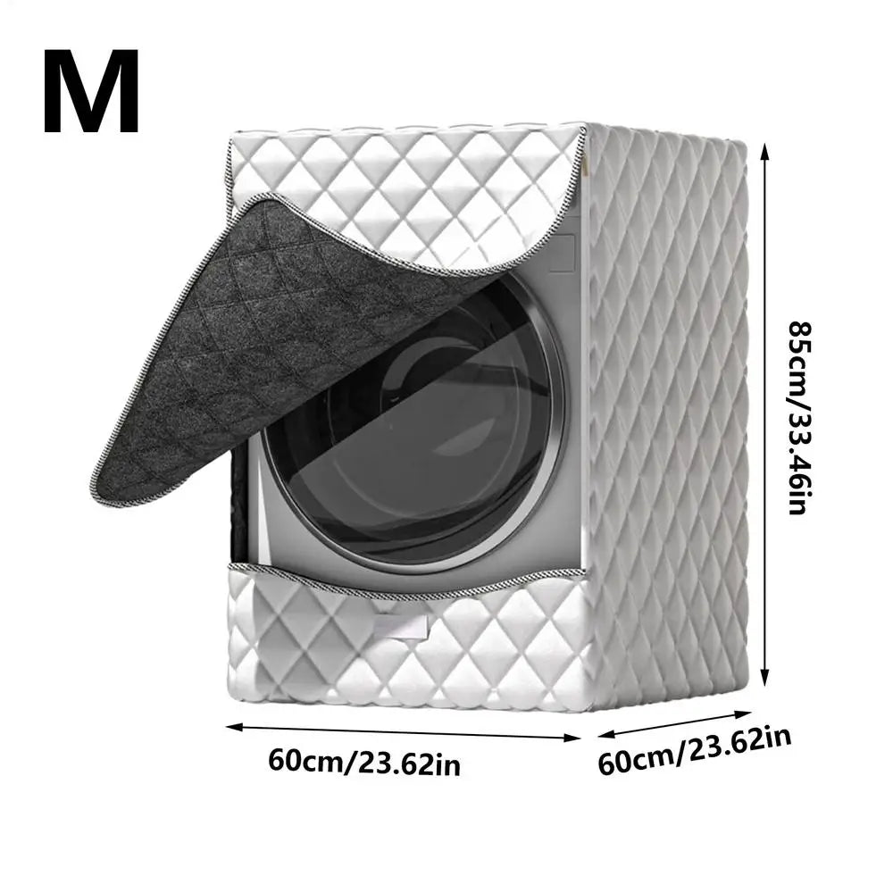 Washing Machine Cover Dustproof Protector with Zipper Washing Machine Cover for Top Load for Top Load Appliances Home Outdoor Oasis Select M
