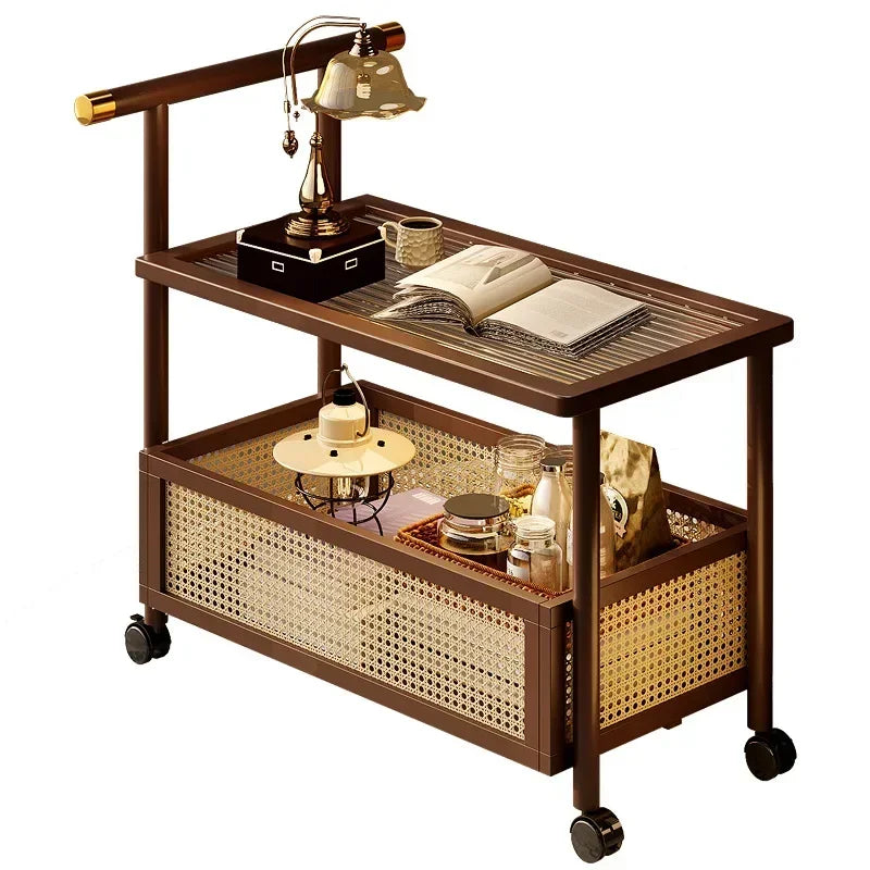 Side table living room small table sofa side cabinet removable small coffee table living room household side table side cabinet Oasis Select