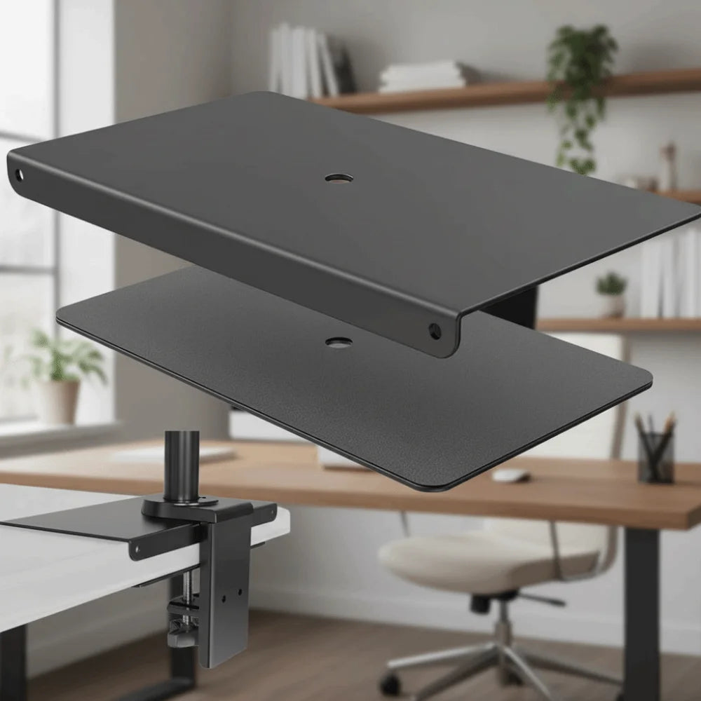 Monitor Reinforcement Bracket Steel Mount Reinforcement Plate For Thin Glass And Other Fragile Tabletop Fits Most Monitor Stand Oasis Select