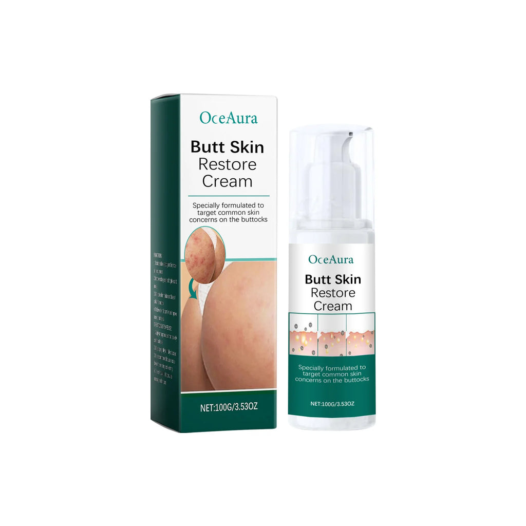 OCEAURA Butt Care Cream Lightens Dark Spots Reduce Melanin Improve Skin Elasticity Even Skin Tone Brightening Firming Hip Care Oasis Select 100g boxed