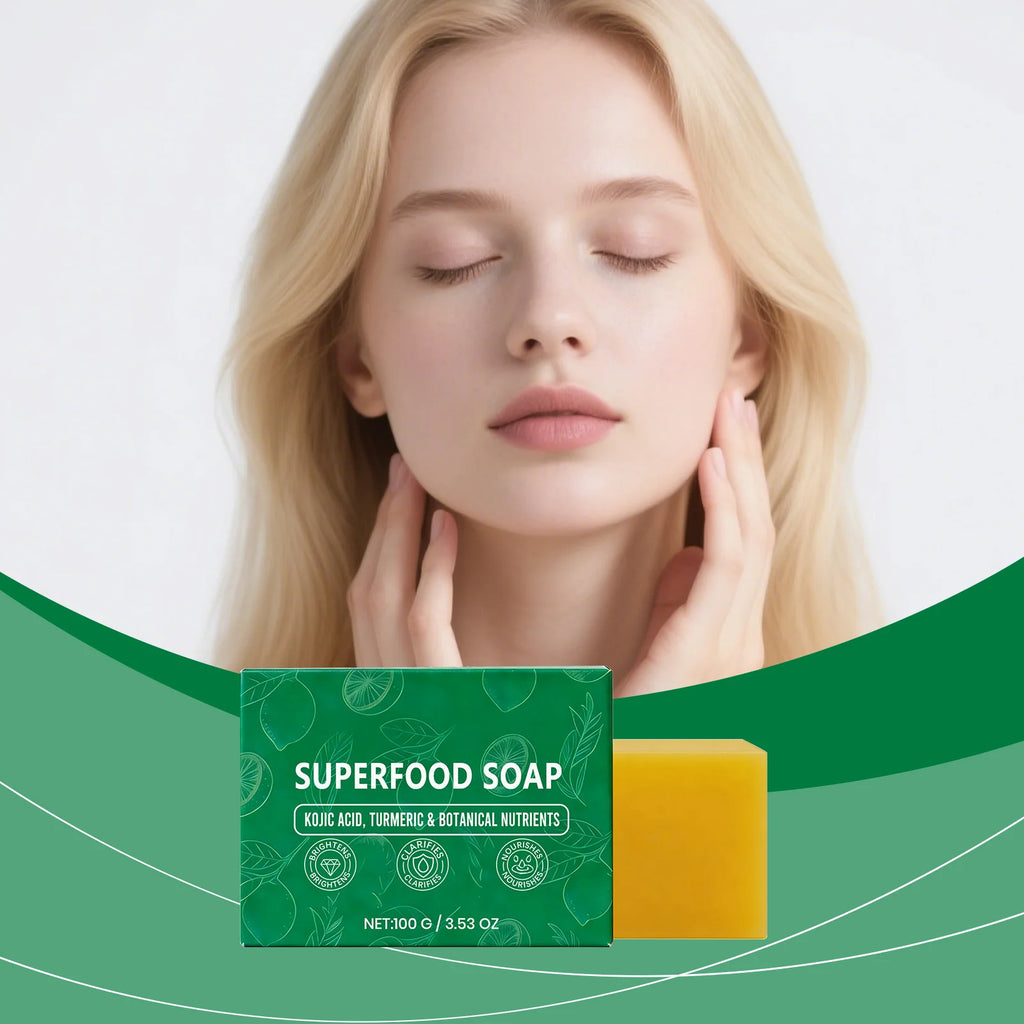 Natural Superfood Soap Botanical Brightening Gentle Deep Cleansing Oil Control Nourishing Moisturizing Skin Smooth Facial Care Oasis Select