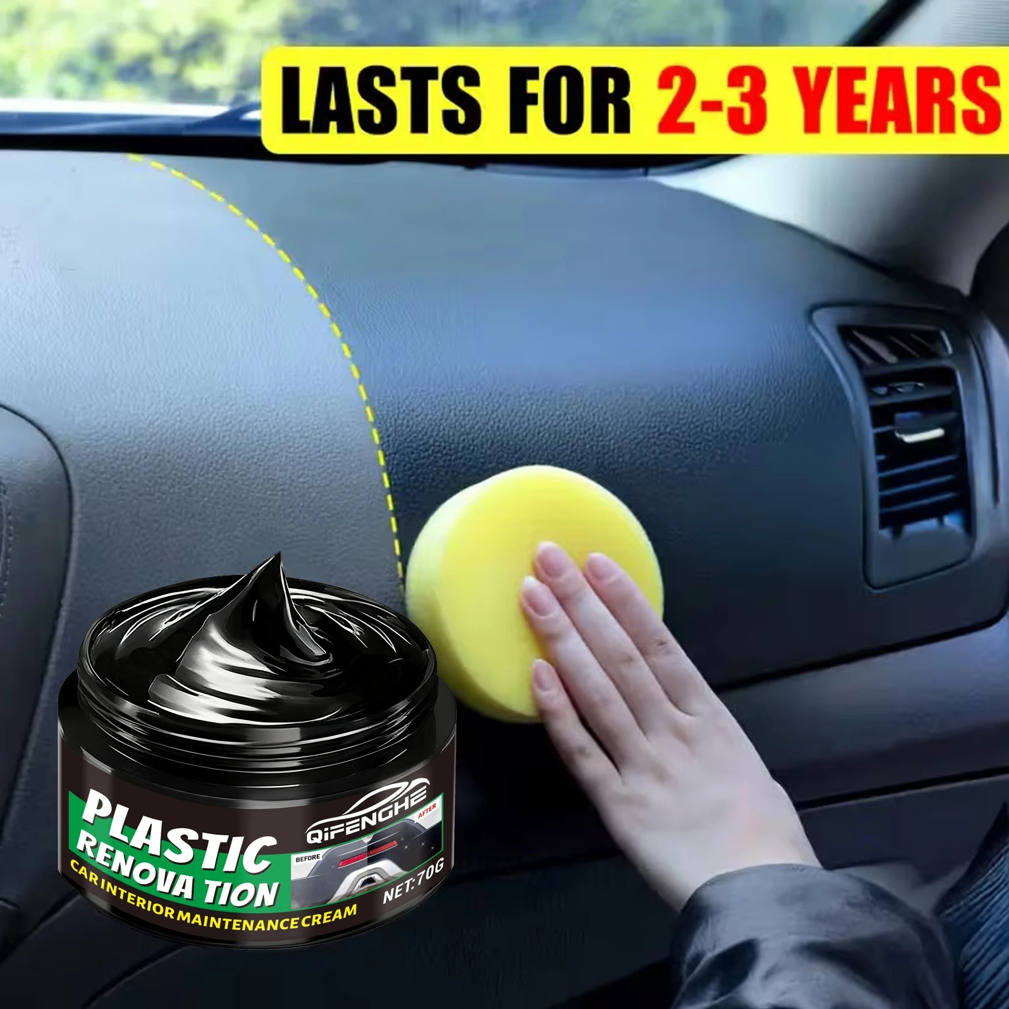 Car Interior Wax – PVC & Plastic Care for Dashboard & Seats Car Interior Wax Oasis Select