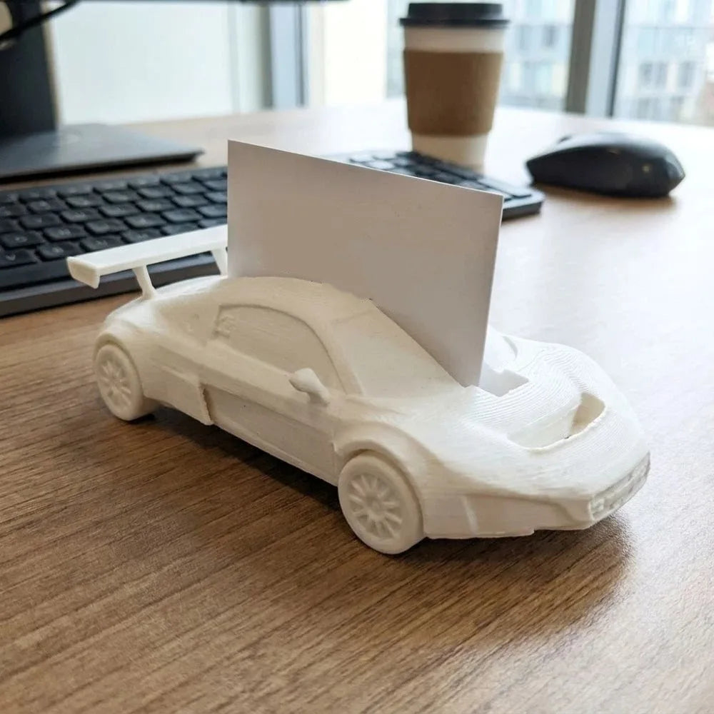 3D Printing Sports Car Business Card Holder Realistic Plastic Business Card Storage Box Auto-Themed Novelty Name Card Organizer Oasis Select