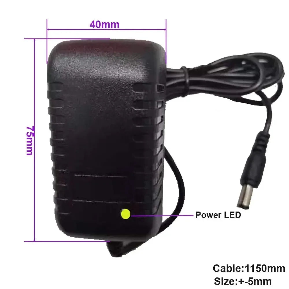 Power Adapter EU/US AC 100V-240V To DC 12V 2A Supply Charger Universal Adapter Converter Plug for Camera DVR NVR LED Robot Light Oasis Select