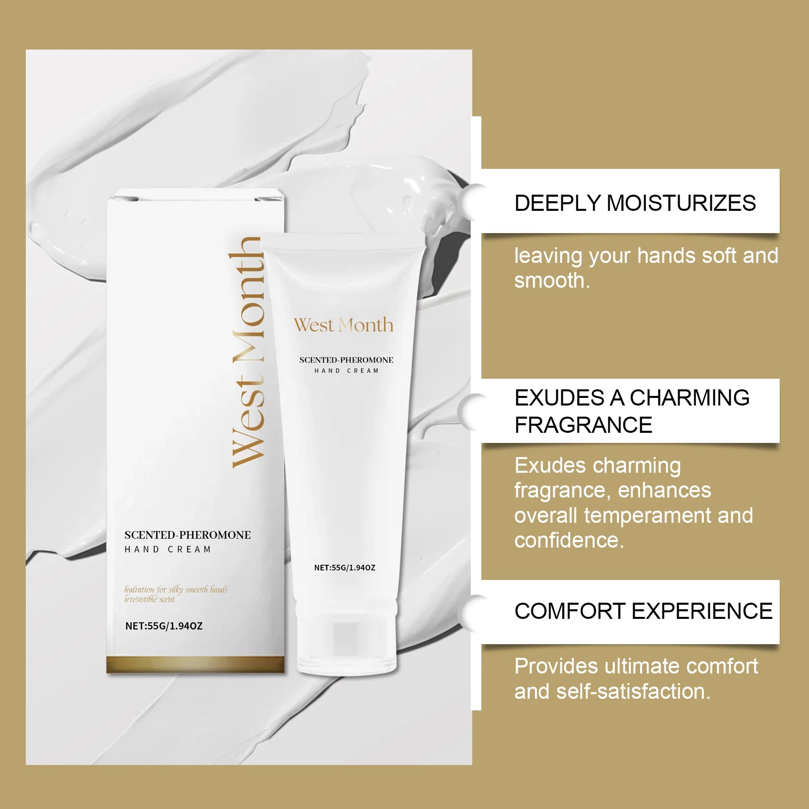 Moisturizing Hand Cream Deep Nourish Long Lasting Hydrating Smooth Fine Lines Whitening Brighten Repairing Anti-Crack Hand Cream Oasis Select