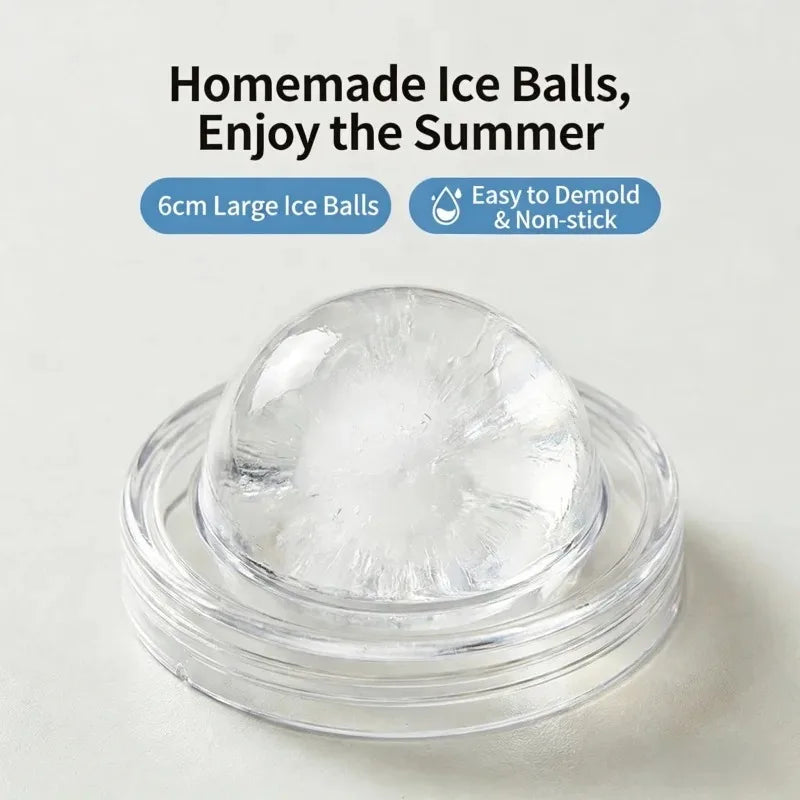 New Portable Foldable Ice Ball Cup with Built-in Straw Food-Grade Silicone Ice Maker Mold Summer Outdoor Travel Tumbler Oasis Select