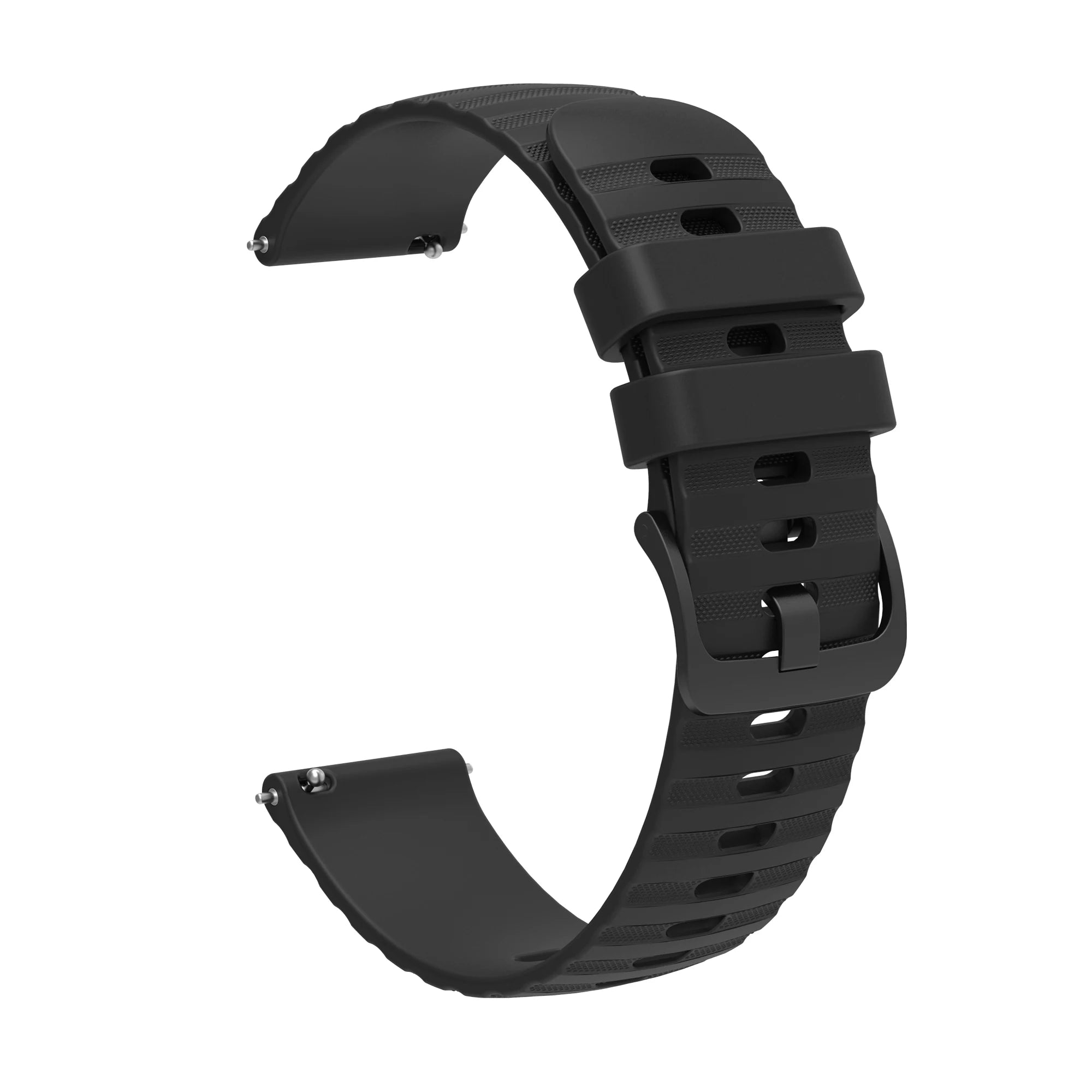 Silicone Strap for Garmin Venu 2/3 Vivoactive – 18/20/22mm Silicone Watch Band Oasis Select black 22mm