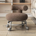 Professional Barber Chairs For Hairdressing, Household Pulley Low Stool With Baby, Lamb Wool Roller Low Stool Oasis Select F