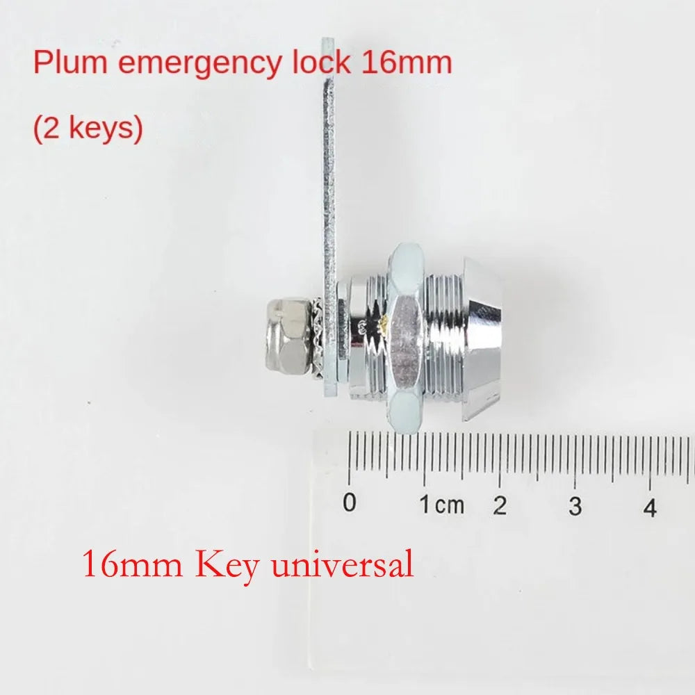 Safe Deposit Box Locks with 2 Keys Power Distribution Box File Metal Cabinet Mechanical Tongue Lock Mailbox Plum Blossom Key Oasis Select 16mm Key universal