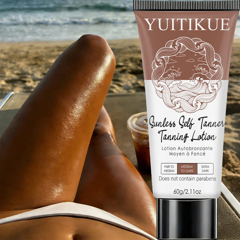 YUITIKUE Tanning Lotion - Sunless Self Tanner, Uniform Bronze Skin for Summer Ready Look 60g Oasis Select Default Title