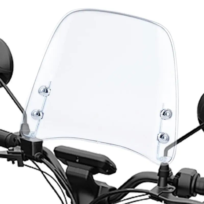 ATV Windshield Adjustable Motorcycle Windscreen Flexible Flyscreen High-Definition Large Wind Splitter Windshield Replacement Oasis Select