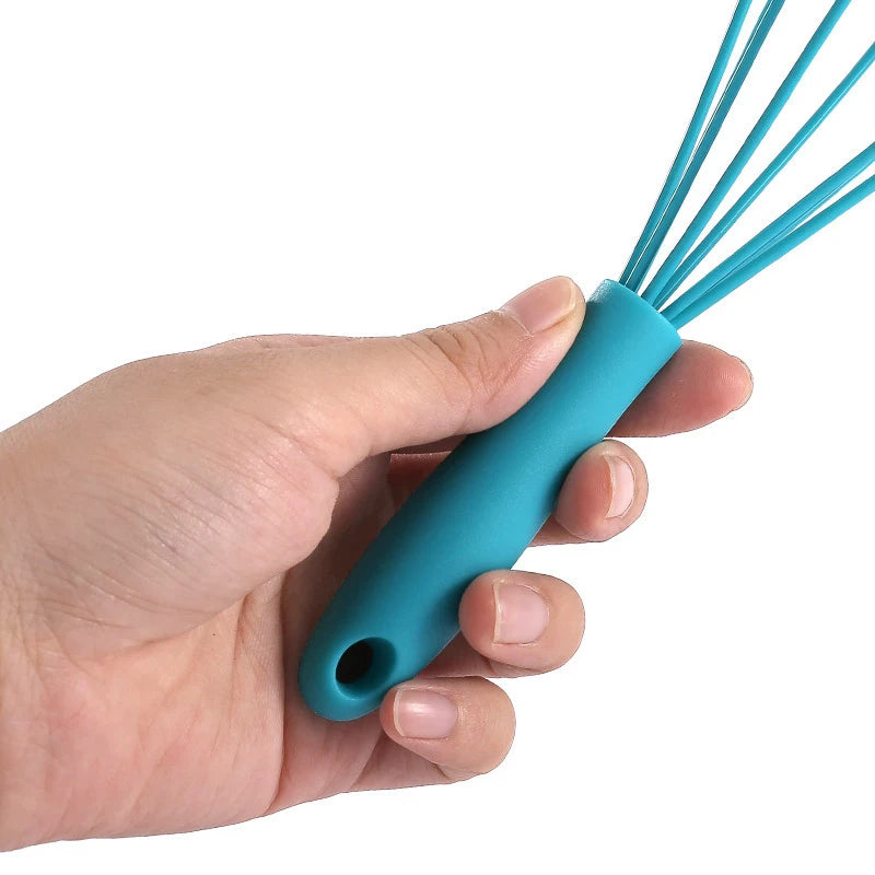 6-inch Mini Children's Silicone Egg Beater Household Manual Cream Egg Mixer Kitchen Baking Tool Oasis Select
