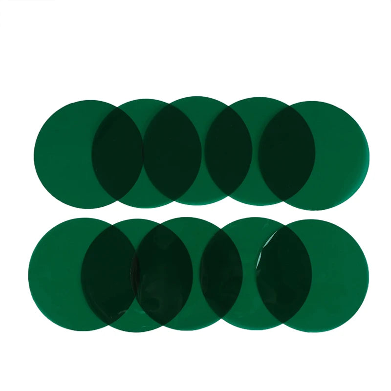 5/10Pcs 10CM Lamp Color Correction Film Self Adhesive Transparent Filter Sheets Light Gel For Headlights Bedrooms Living Rooms Oasis Select Jungle Green 10pcs