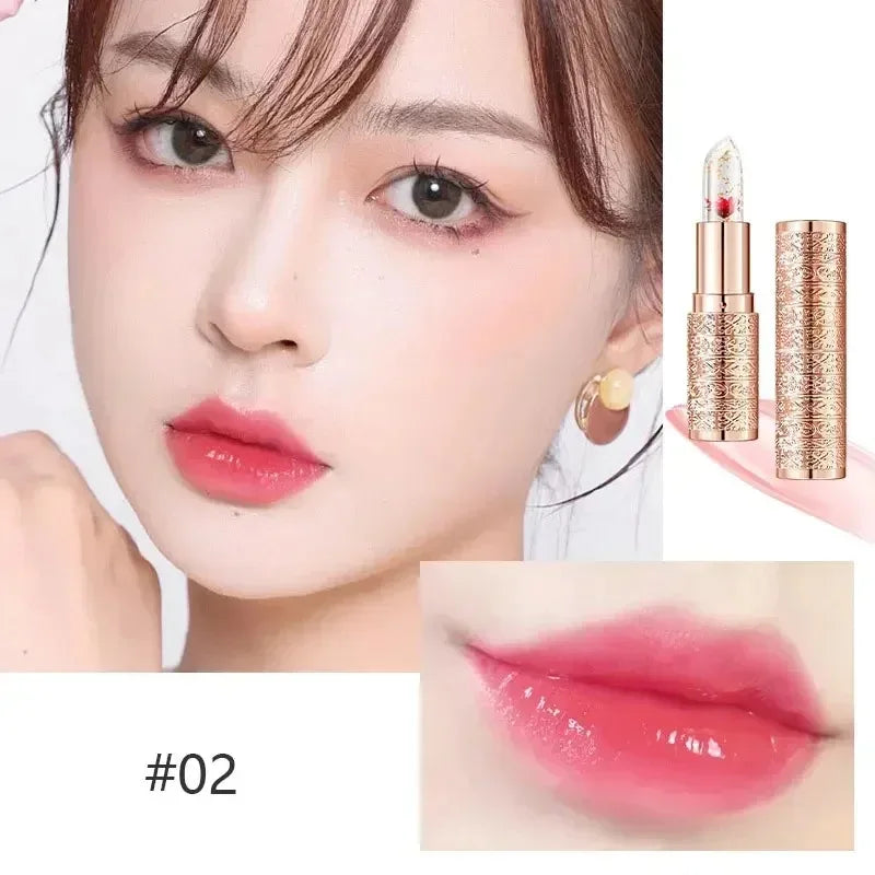 Color-Changing Crystal Jelly Lip Balm – Waterproof & Moisturizing
