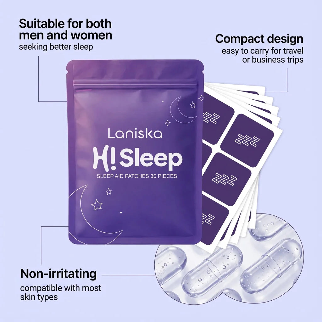 Laniska Sleep Care Patch – Nightly Relaxation & Restful Sleep Sleep Relaxation Patch Oasis Select