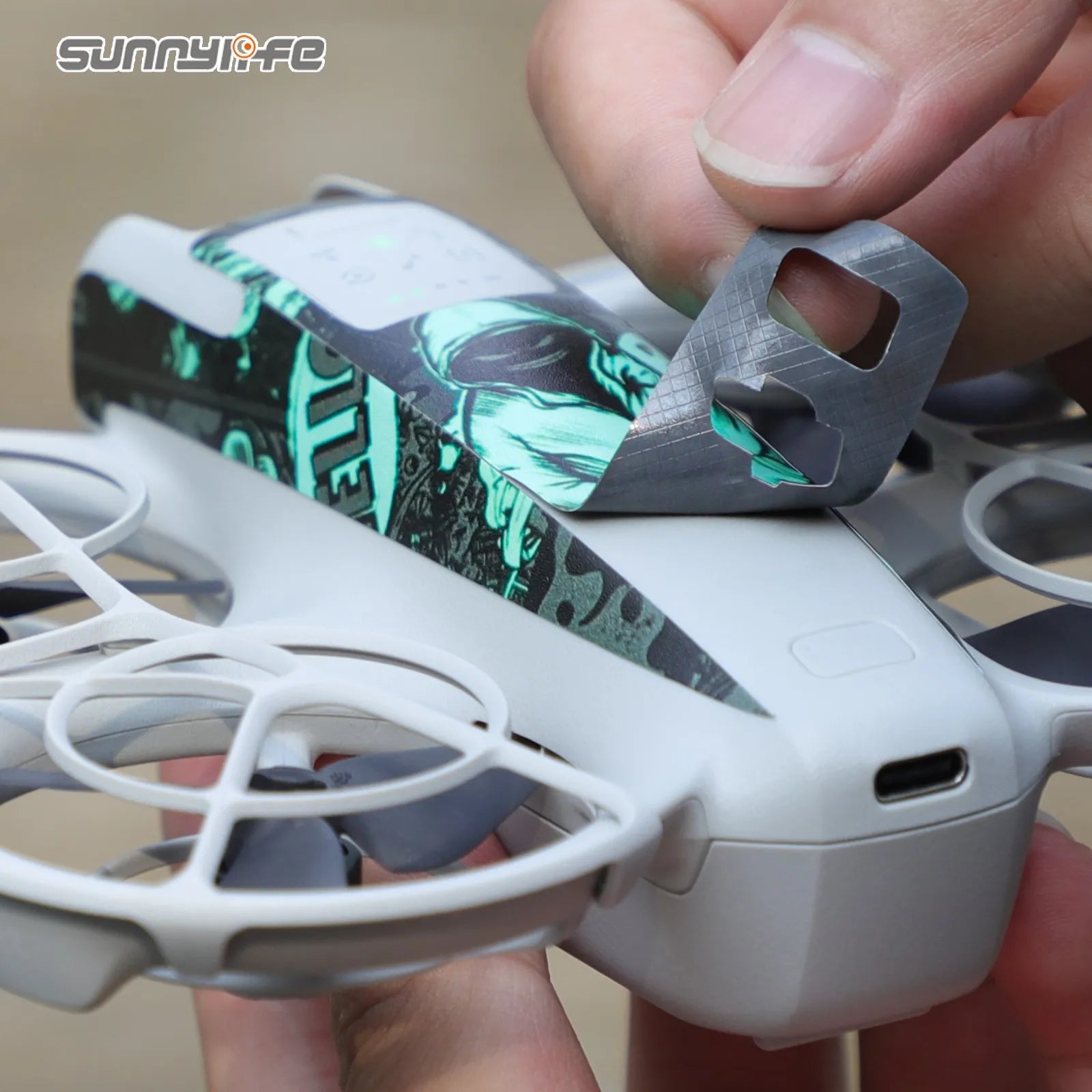 Sunnylife Is Suitable For DJI NEO Stickers PVC Body Remote Control Scratch Resistant Protective Film Accessories Oasis Select