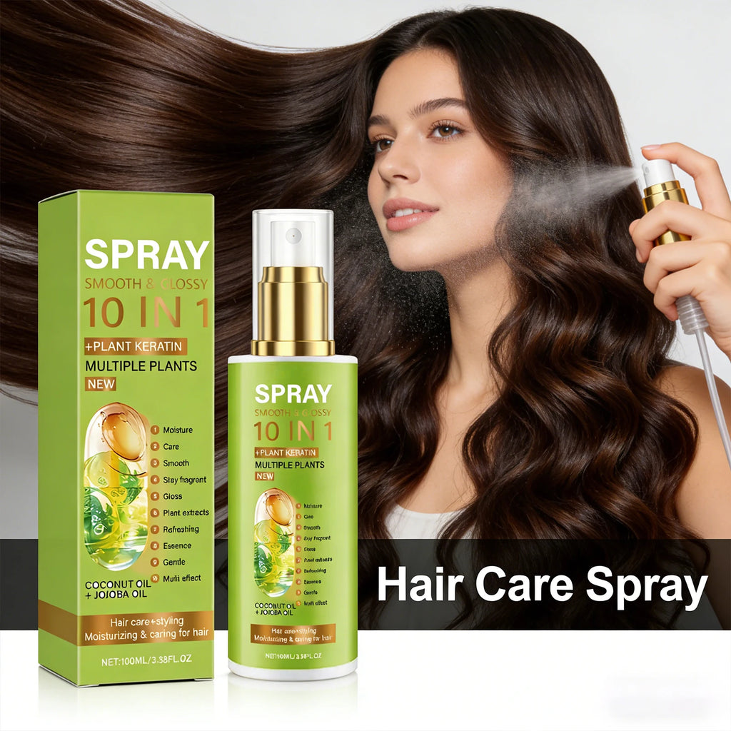 Volumizing Anti-Frizz Hair Spray – Smooth, Shiny & Moisturizing Hair Conditioning Spray Oasis Select