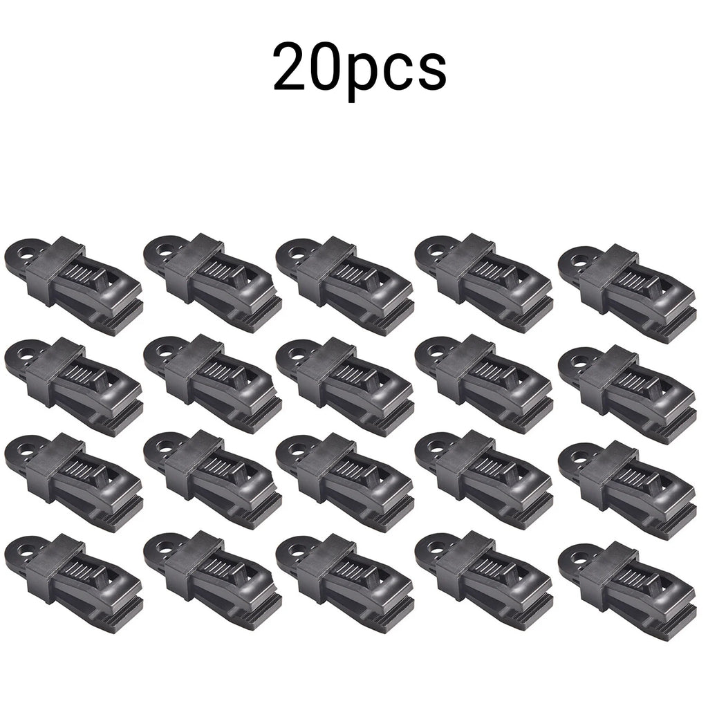 10/20/30pcs outdoor tent clips, curtain clips, multifunctional windproof fixing clips, outdoor guy rope buckles Oasis Select 20pcs