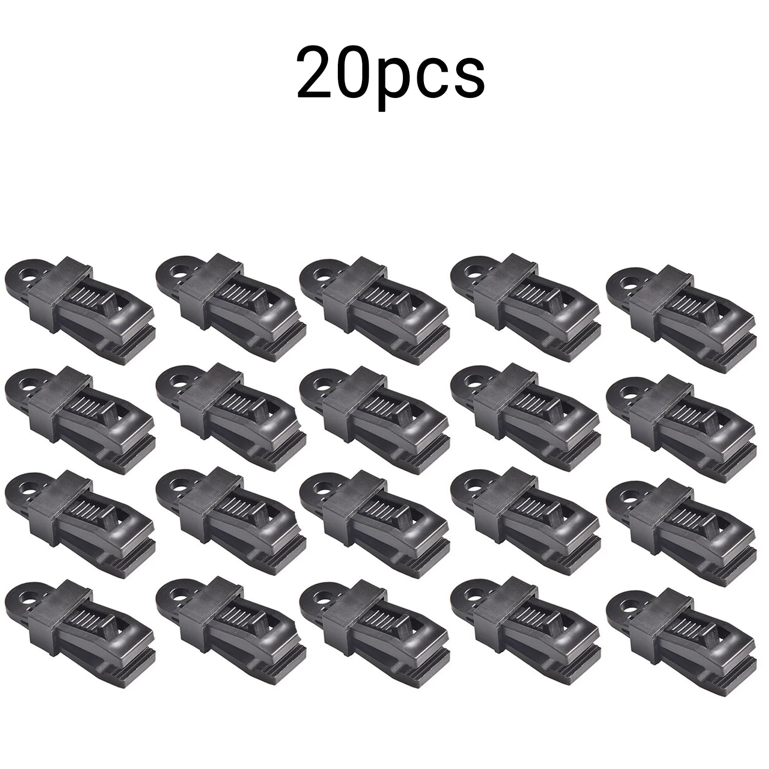 10/20/30pcs outdoor tent clips, curtain clips, multifunctional windproof fixing clips, outdoor guy rope buckles Oasis Select 20pcs