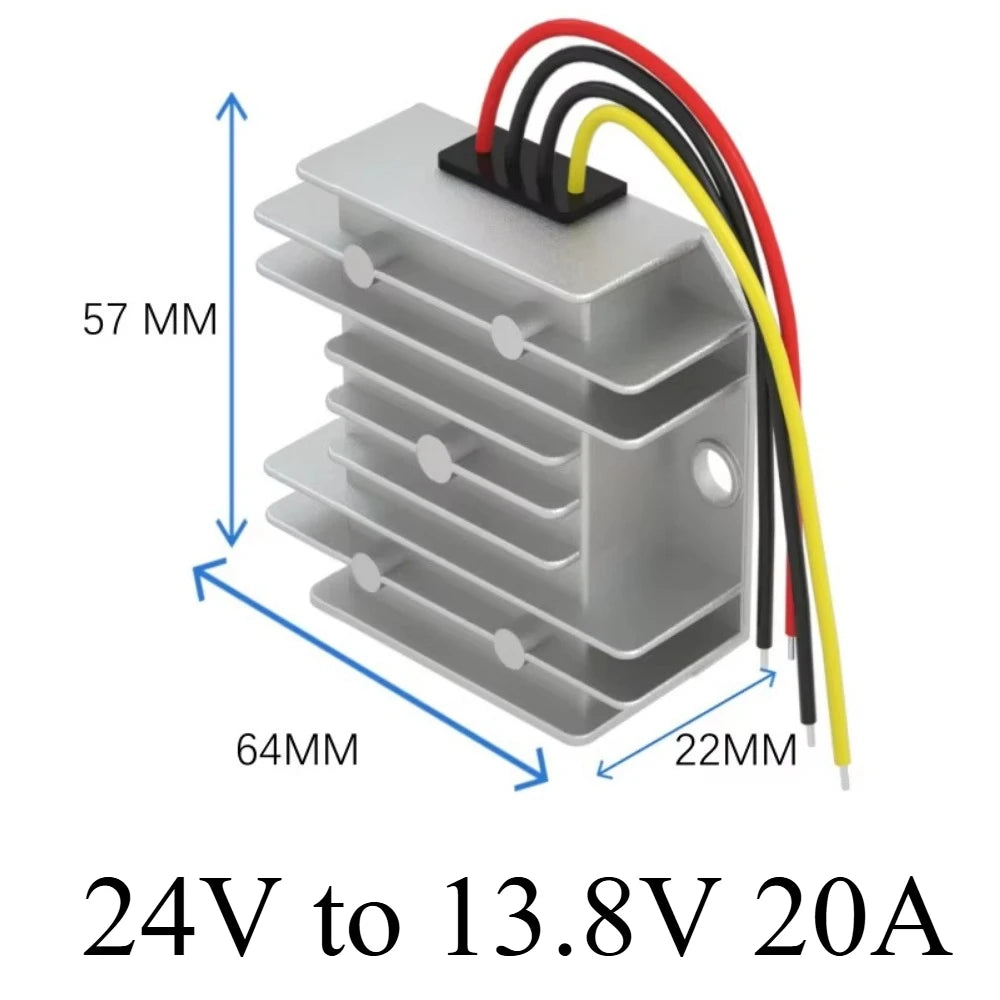 24V to 13.8V 5A 10A 15A 20A 30A 40A 50A 60A Voltage Converter Regulator DC/DC Buck Transformer Buck Module Power Supply CE RoHS Oasis Select 24V to 13.8V 20A 24V 13.8V