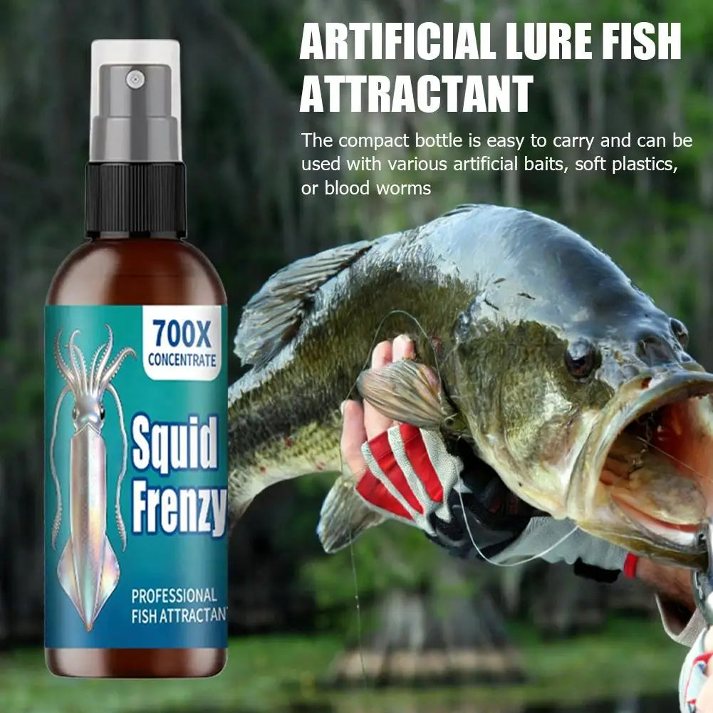 Squid Multi-Effect Fishing Liquid,Specially Designed,Quickly Stimulate Squid Hunger Professional Fishing Liquid Squid Attractant Oasis Select