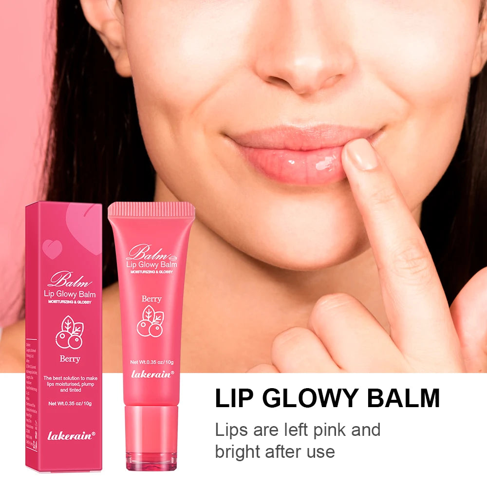 Lip Glowy Balm – Sheer Tinted Moisturizing Gloss with Shea Butter Tinted Lip Balm Oasis Select