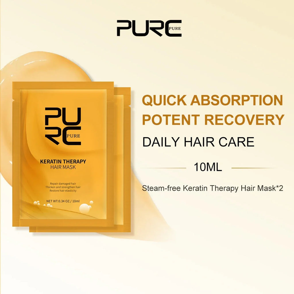 PURC Keratin Hair Mask – Repair Split Ends & Deep Moisturize Keratin Hair Mask Oasis Select 2 pcs China Mainland