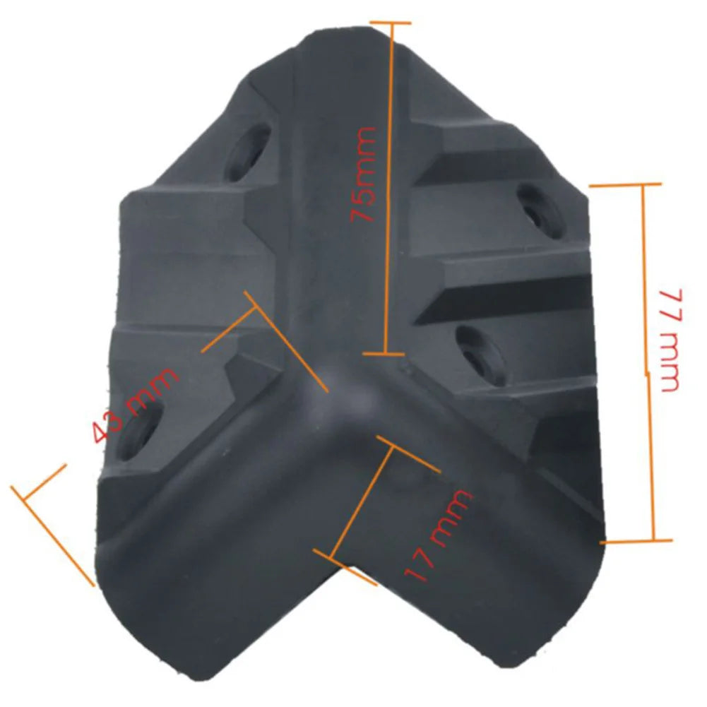 100% Brand New Corner Protector Speaker 3.5mm 8pcs Black Case Lightweight Plastic Polypropylene Protection Speaker Oasis Select