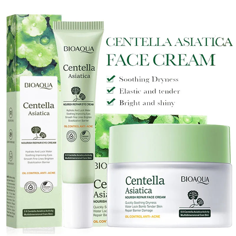 BIOAQUA Centella Asiatica Skin Care Set – Face & Eye Cream Skin Care Set Oasis Select