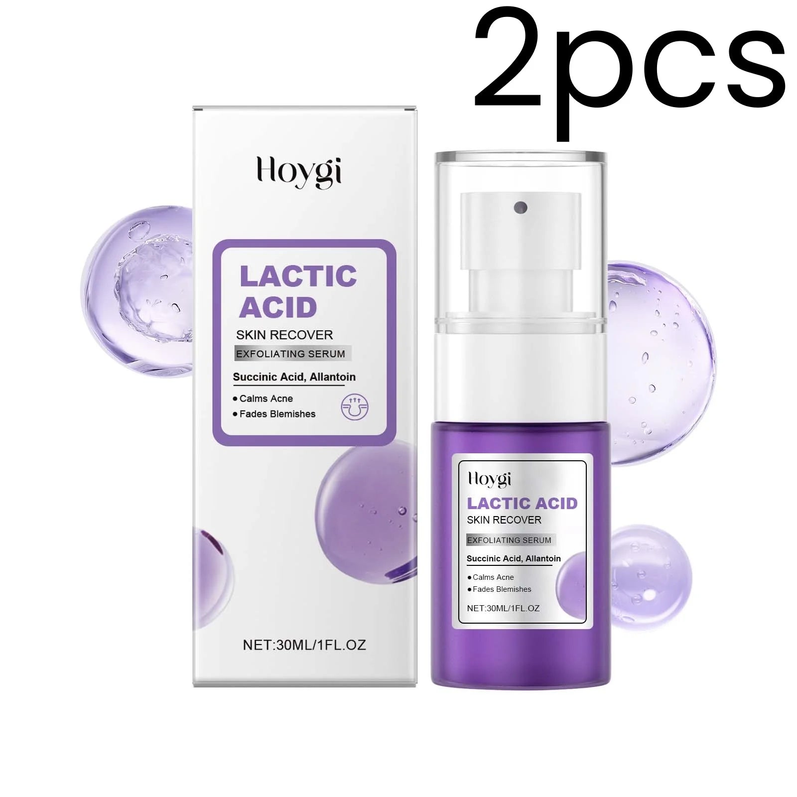 Hoygi Exfoliating Face Serum – Oil Control & Dead Skin Removal Exfoliating Face Serum Oasis Select 2pcs