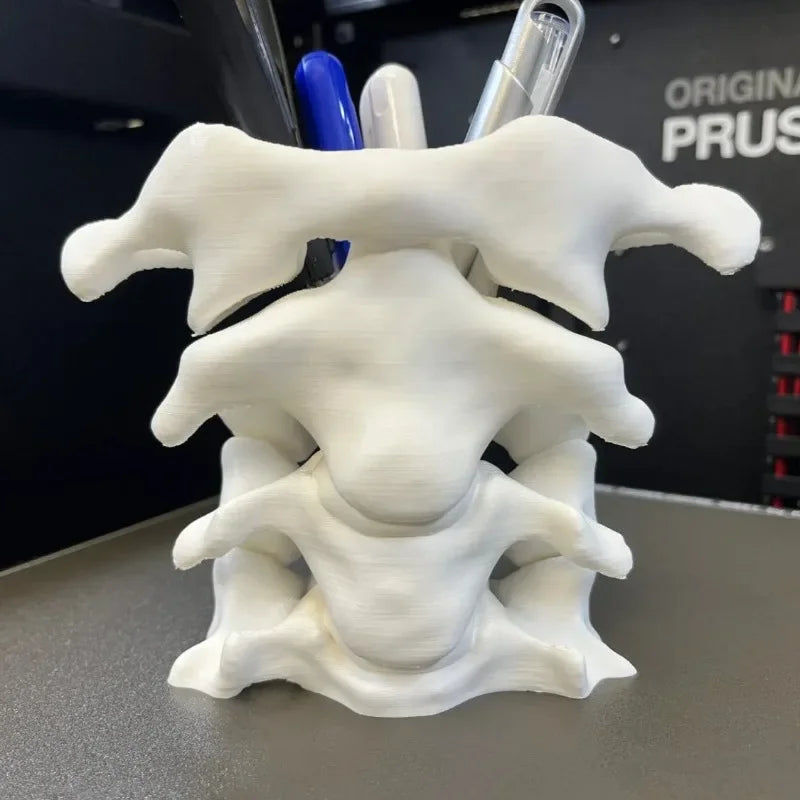 Simulation Spine Brush Holder 3D Printting Pen Holder Spine 3D Vase Table Storage Box Office Home Decor Desktop Organizer Oasis Select