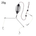 1PCS Carp Fishing Feeder European Carp Fishing Cages Hook Rig Set Inline Method Feeder Tackle Nest Spring Hook Fishing Equipment Oasis Select 25g