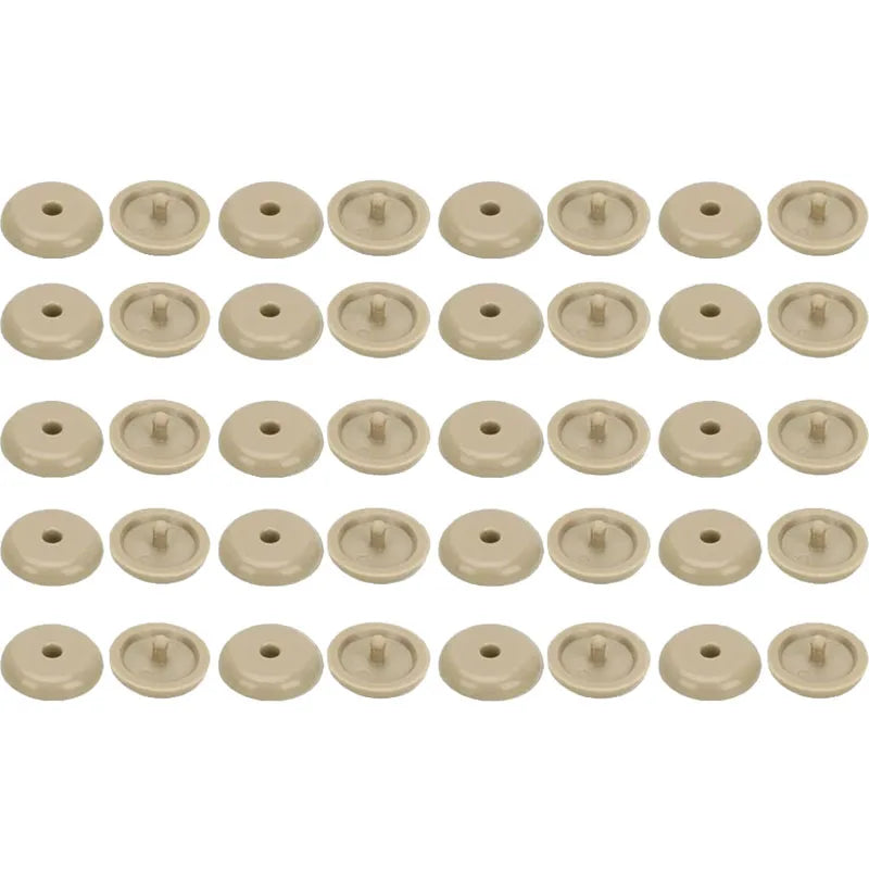 5/10/20pairs Car Safety Seatbelt Stopper Buckle Automobile Seat Belt Spacing Limit Stop Plastic Anti-slip Buttons Retainer Oasis Select 20 pairs Beige