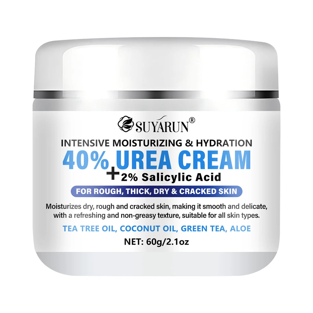 SUYARUN 40% Urea Foot Cream Stick - Moisturizing & Exfoliating, Cracked Heel Repair, Deep Hydration for Dry Feet, Long protect. Oasis Select 60g