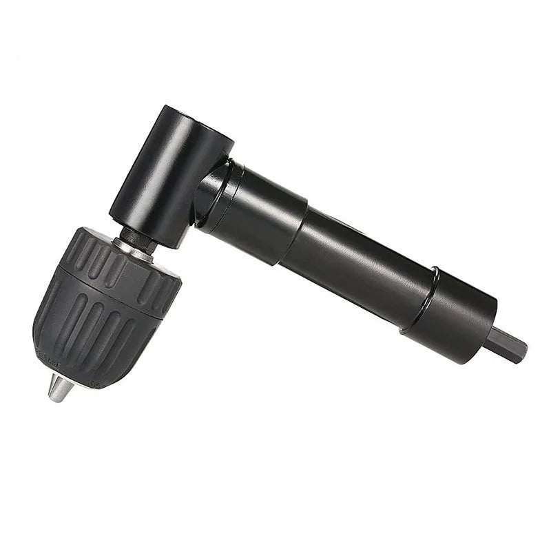 90 Degree Black Right Angle Electric Drill Corner Tool Aluminum Alloy Turning Tool Iron Chuck Adapter Narrow Space Drilling Tool Oasis Select Plastic