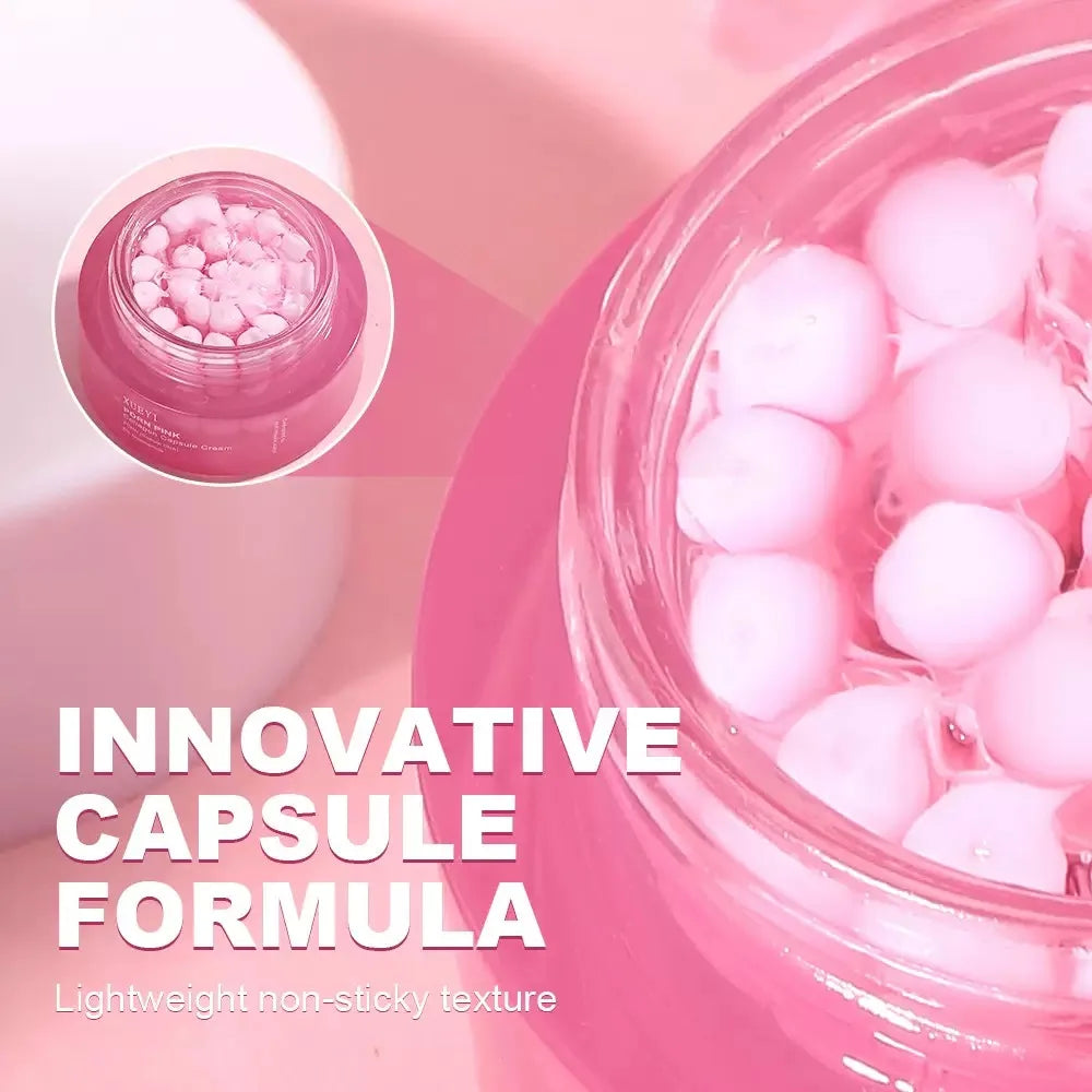 Korean PDRN Pink Collagen Capsule Cream with Niacinamide Cream for Uneven Skin Tone Lightweight Face Moisturizer Non Greasy care Oasis Select