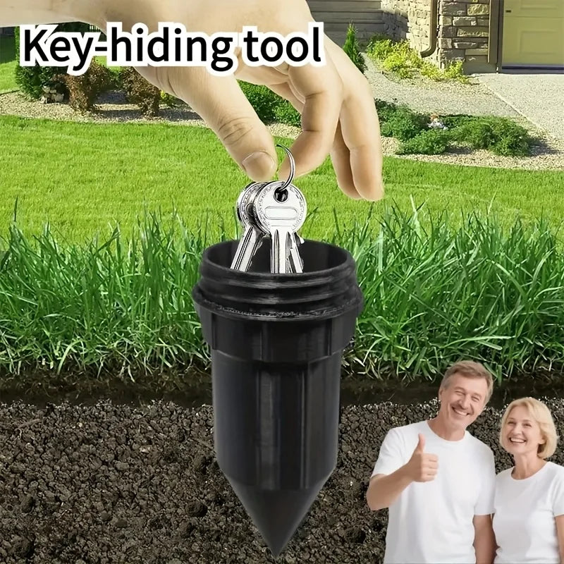 Garden Key Hider, Realistic Underground Watering Can Key Safe, No Battery Needed, Durable Plastic for Outdoor Garden Security Oasis Select