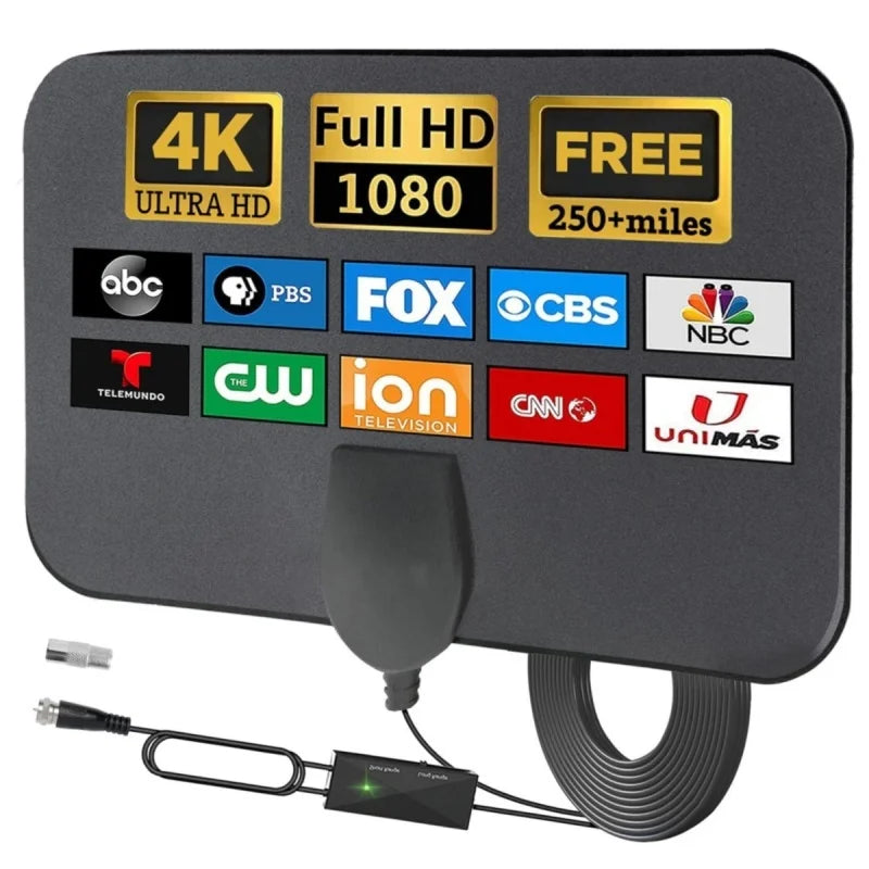 2026 New Indoor HD Digital TV Antenna Mini Mesh TV Antenna 4K 1080P DVB-T2 Antenna Oasis Select