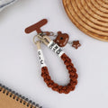 Y2K Cute Cartoon Bear Head Star Phone Strap Ins Style Versatile Mobile Phone Chain Anti Lost Wristband Keychain Gifts Oasis Select Brown
