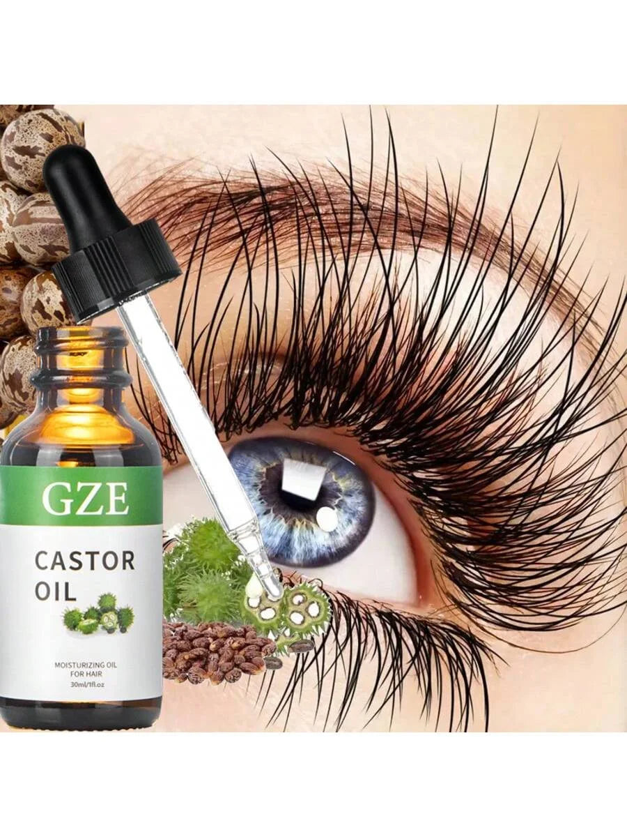 GZE Organic Castor Oil 1oz | Cold Pressed & Hexane Free