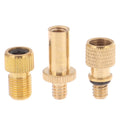 Bicycle Valve Adaptors For Road & MTB Bike Tire Pump Copper Inflator Pump Nozzle Kit Presta Schrader Valve Adapter Tube Oasis Select One Size