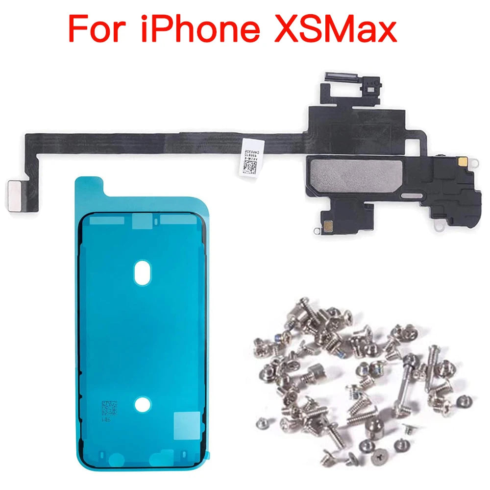 iPhone Earpiece Speaker Flex + Waterproof Sticker & Screws Kit