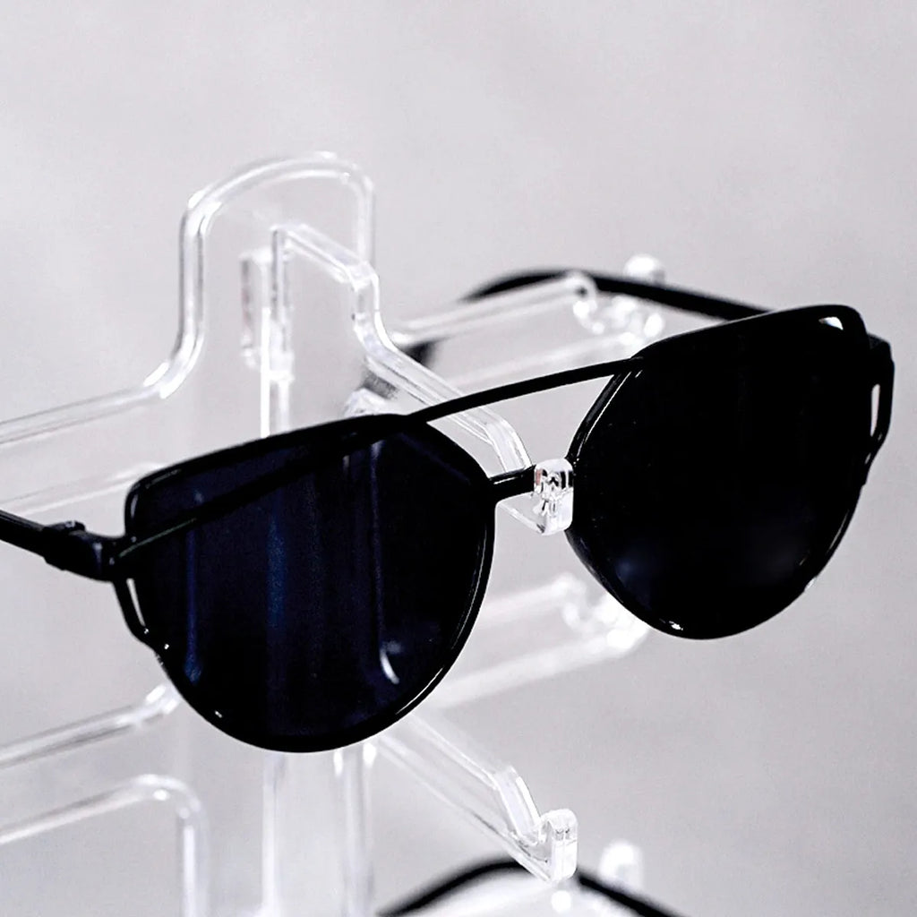 1pc Transparent multi-layer eyeglass frame, sunglasses display frame, desktop storage frame, minimalist storage frame Oasis Select